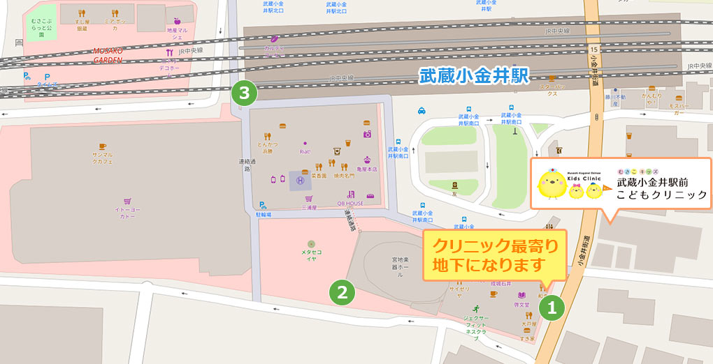 近隣の駐輪場マップ